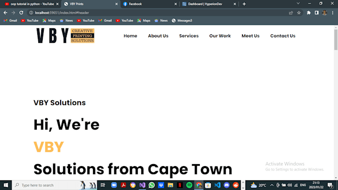 Create a responsive website using html, css and javascript by ...