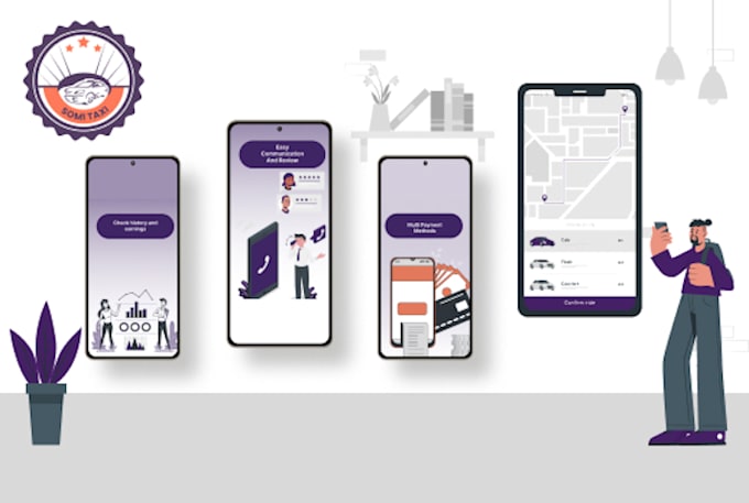 develop uber clone taxi booking app