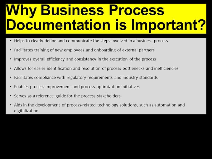 do business process documentation in ms visio