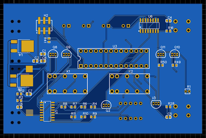design pcb in eagle or easyeda pcb design software