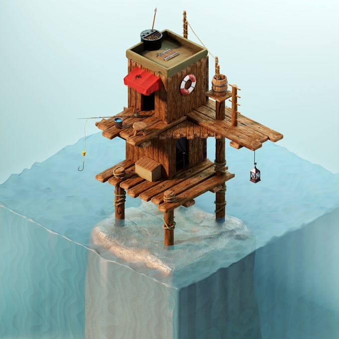 model your 3d prop or product
