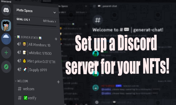 Create a nft discord server by Saidosboss Fiverr