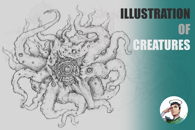 draw fantasy creatures and monster for dnd