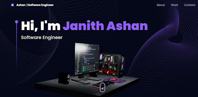 Create 3d portfolio website in react and three js by Savindi007 | Fiverr