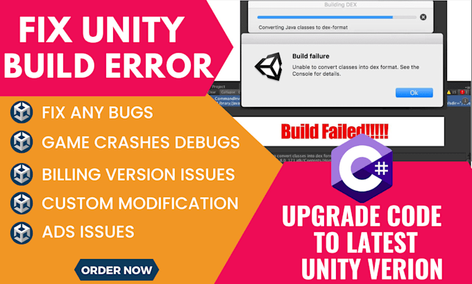 Fix unity bugs, error, crashes, ads or android build errors in unity ...