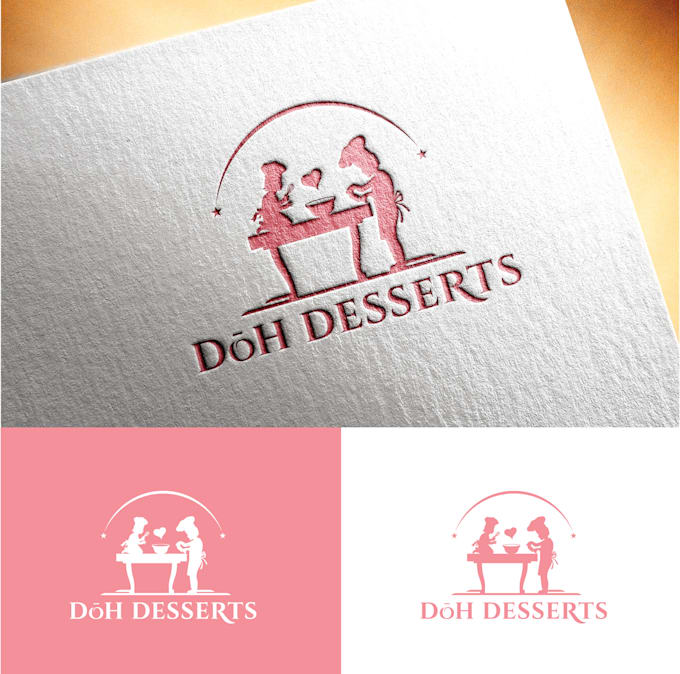 do good looking desserts logo with original concept