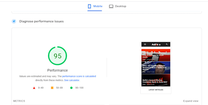 fix core web vitals and optimize speed of wordpress website