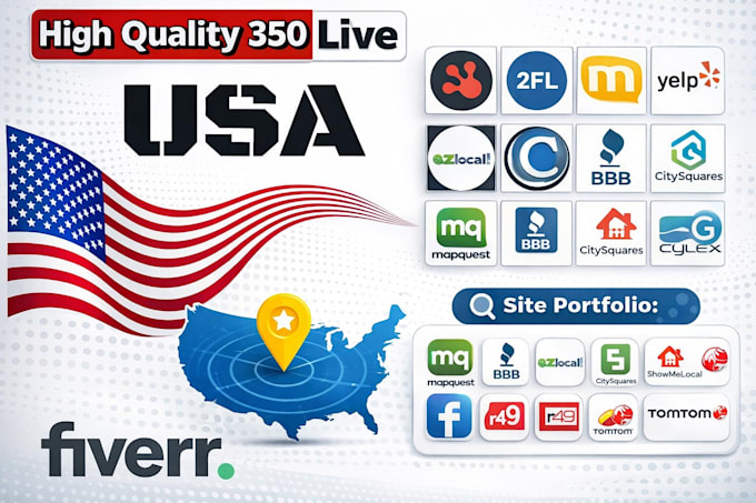 do 350 USA local citations and directory submissions for local SEO