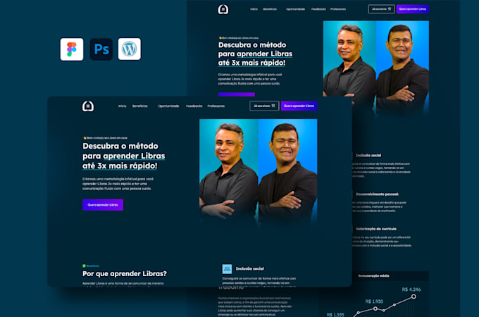 build a landing page with wordpress and elementor