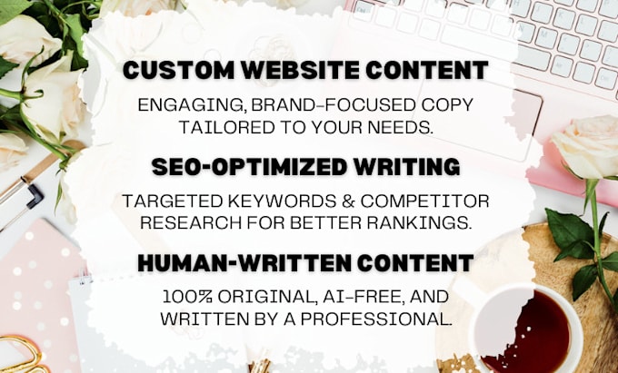write engaging SEO website content in english or french