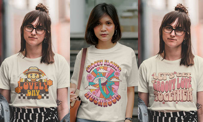 do merch by amazon custom graphic retro vintage t shirt design