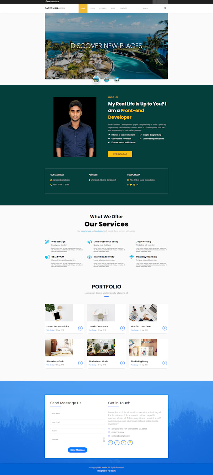 Create modern responsive website or build professional business website