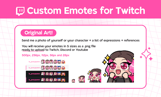 create cute custom emotes for your twitch or discord