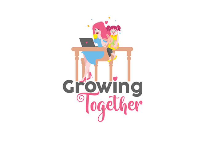 design original mums balancing work life logo