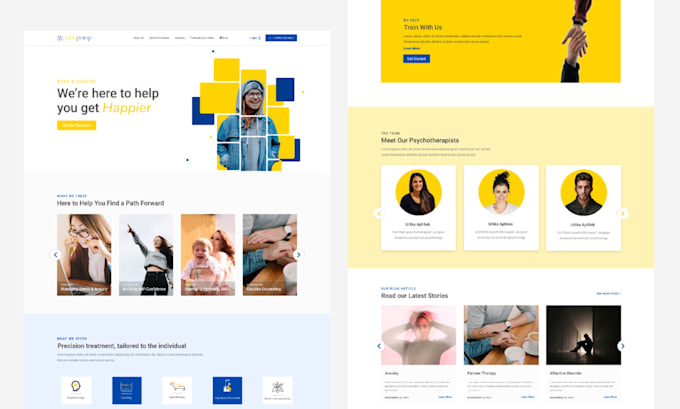 Design a landing page in figma or xd by Ifrahehsan | Fiverr