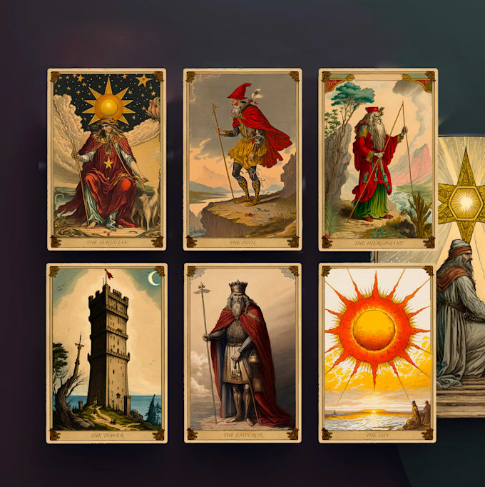 Do tarot card in art or style you want by Calientospaolo Fiverr