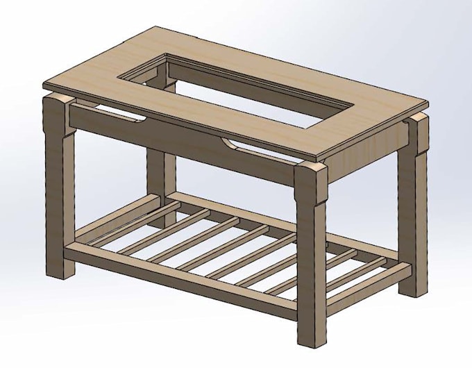 do 3d industrial designs and wood designs with solidworks