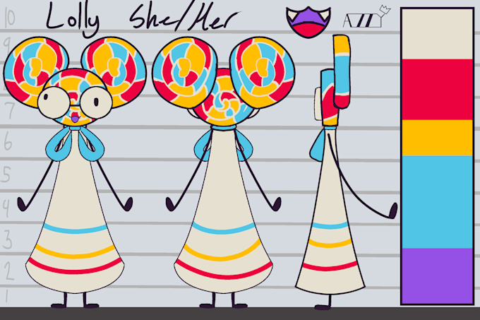 create an object show character design