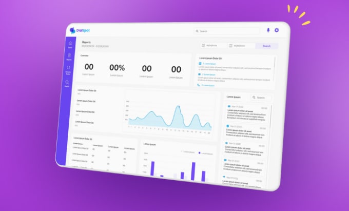 design you a dashboard UX UI wireframe