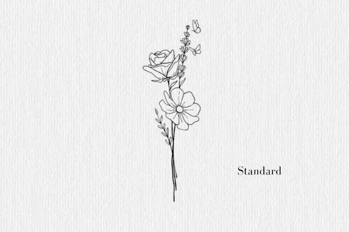design a custom minimal style tattoo for you