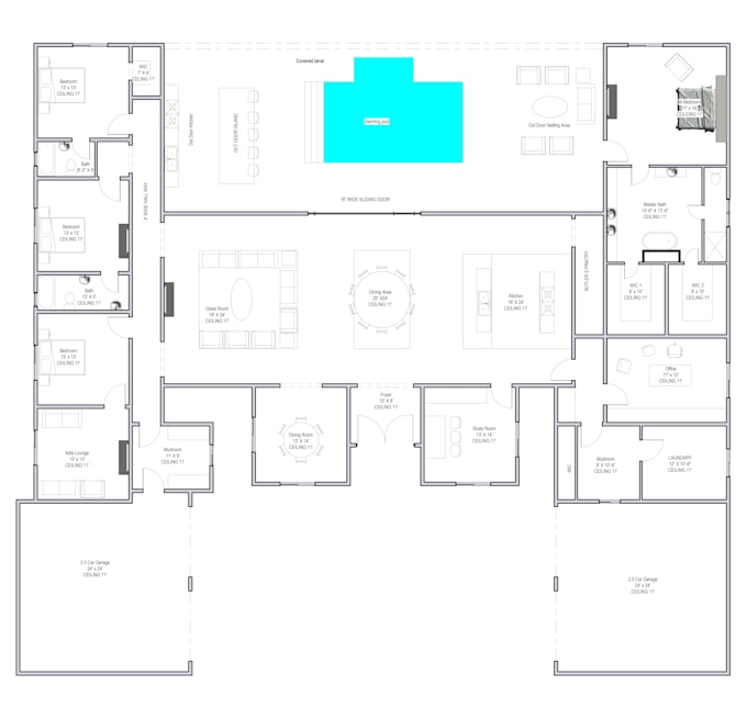 design 2d floor plan architecture floor plan
