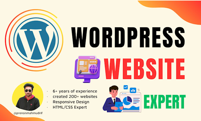 design redesign fix and optimize wordpress business website or landing page