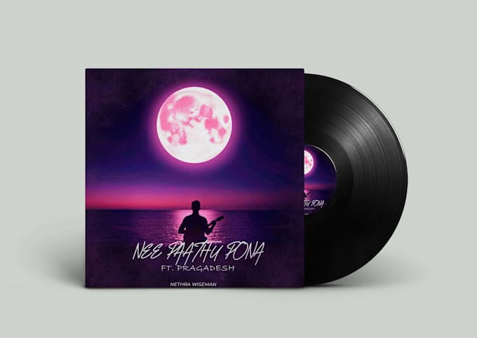 design elegant album cover or single cover artwork