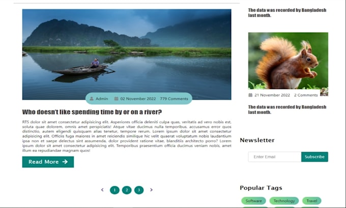 design professional blog website wordpress website or wordpress blog