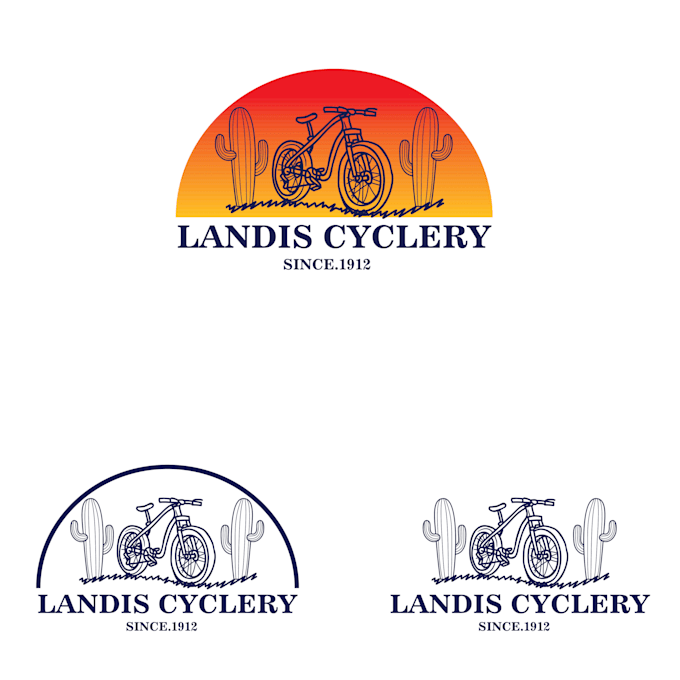 make an amazing landis cyclery logo with free vector file