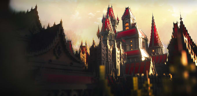 build a minecraft castle