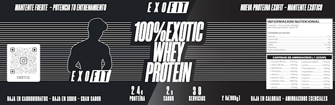 design supplement packaging, such as protein or vitamin jars