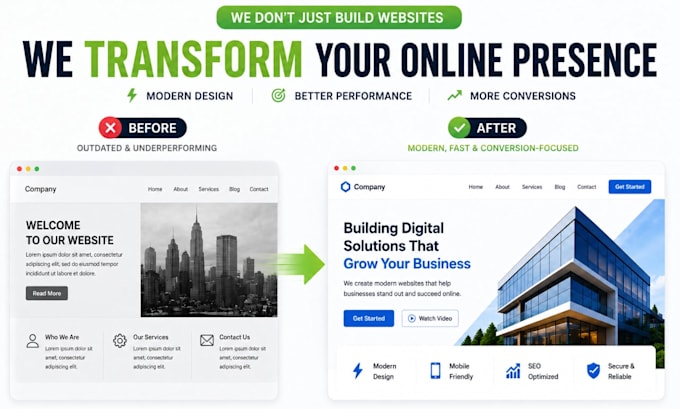 build, design or redesign a professional wordpress website