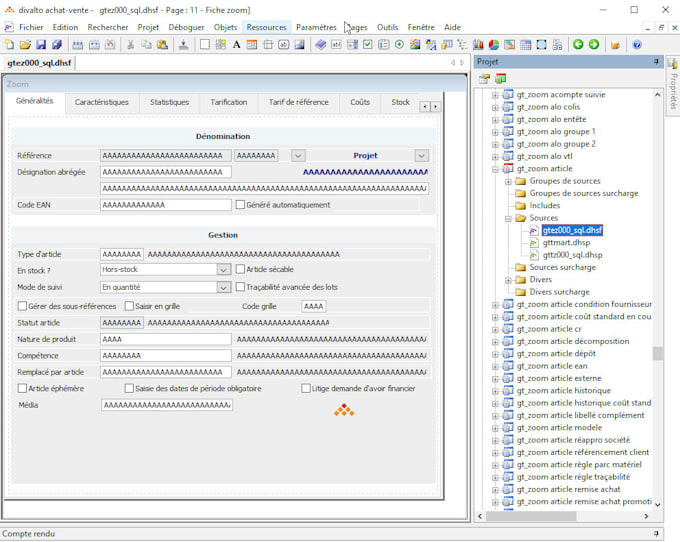 create your programs for the divalto erp