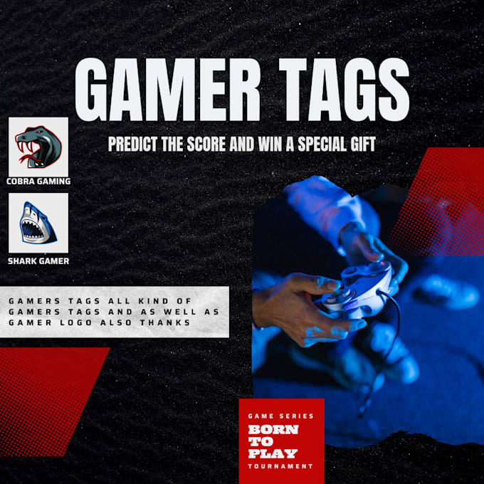 Do business cards and stationery and gamer tags and pamphlet by