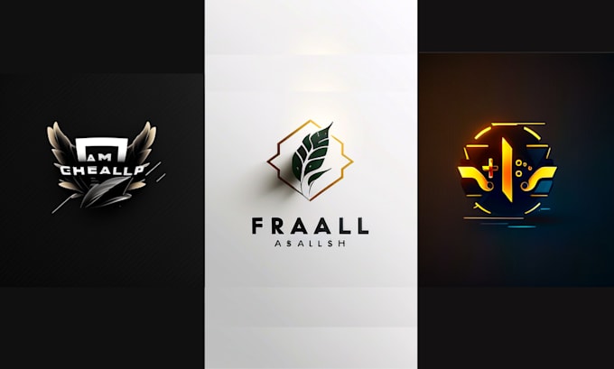do clean, minimalist, simple and modern esports logo for twitch, youtube, gaming