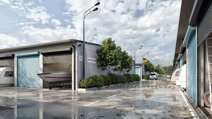create realistic exterior render and animation