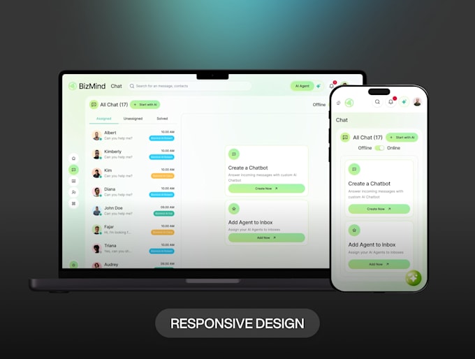 design modern UI UX website saas dashboard and landing page in figma