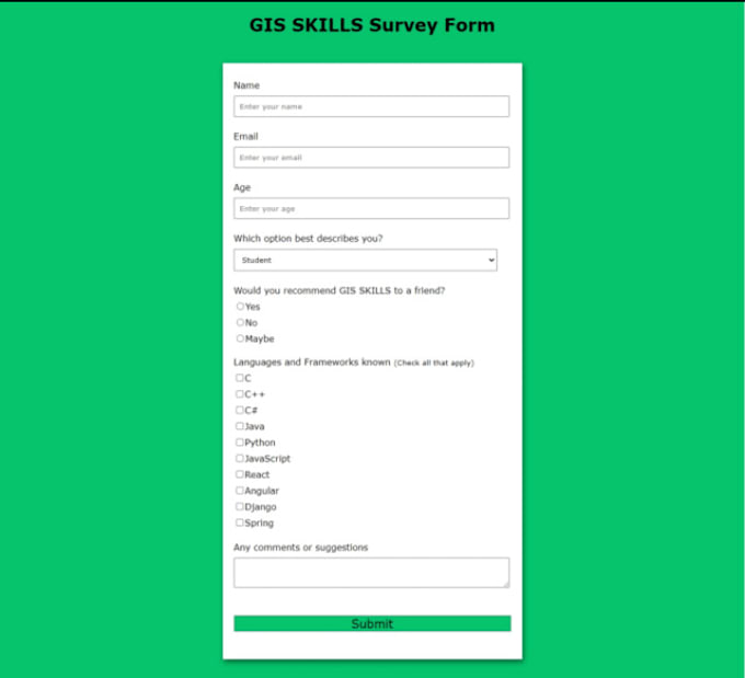 built a HTML CSS bootstrap javascript website
