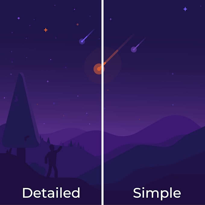 draw professional vector landscape illustration