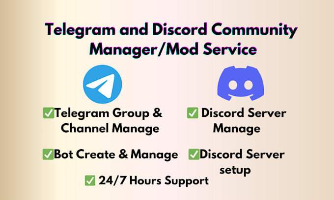be your telegram moderator and discord crypto group community manager
