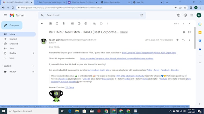 build high authority haro backlinks through manual pitches