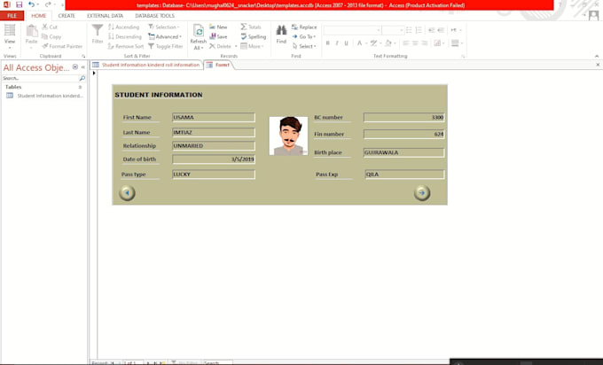 Create Microsoft Accessdatabase Form Design For You By Usamaimtiaz0624 Create Microsoft Accessdatabase Form Design For You By Usamaimtiaz0624