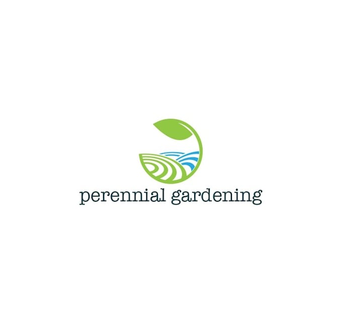 create landscaping and gardening unique logo
