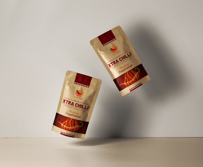 food packaging, myler bag, bottle label, pouch design