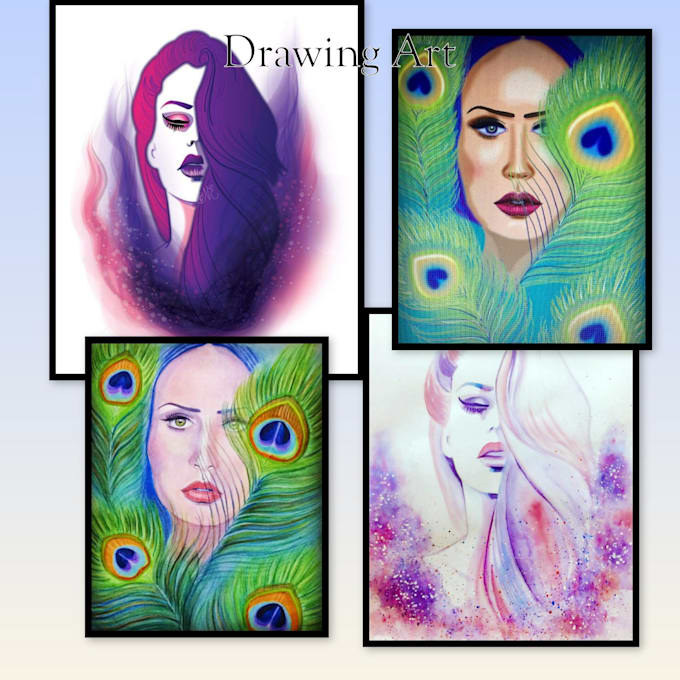 draw anything to create a digital artwork in different art styles