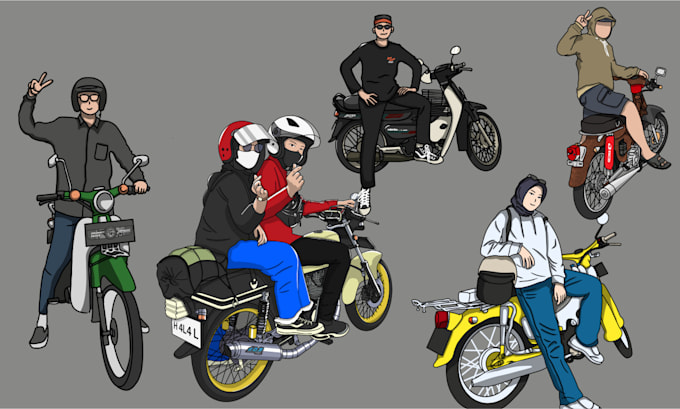 draw cartoon illustration for your brand