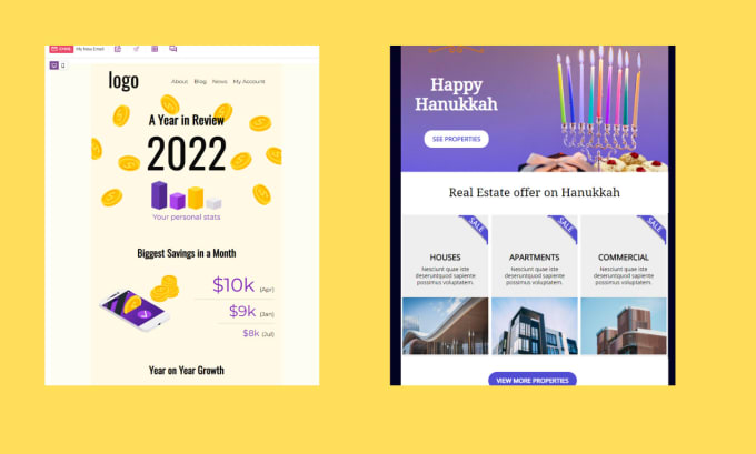Create substack newsletter mailchimp newsletter email template by