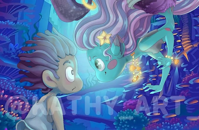 Digital art for childrens work by Kvnc2002 | Fiverr