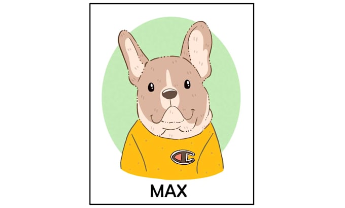 custom pet portrait, dog portrait, cat portrait