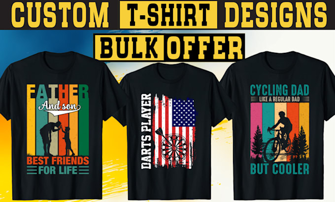 do custom t shirt design and bulk t shirt designs